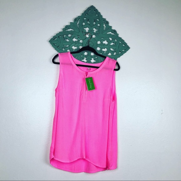 Lilly Pulitzer Tops - NWT Lilly Pulitzer Larissah Top Pink Size Large